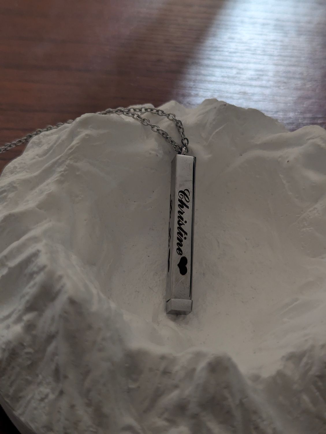 Custom Hidden Message Necklace (8 sides)