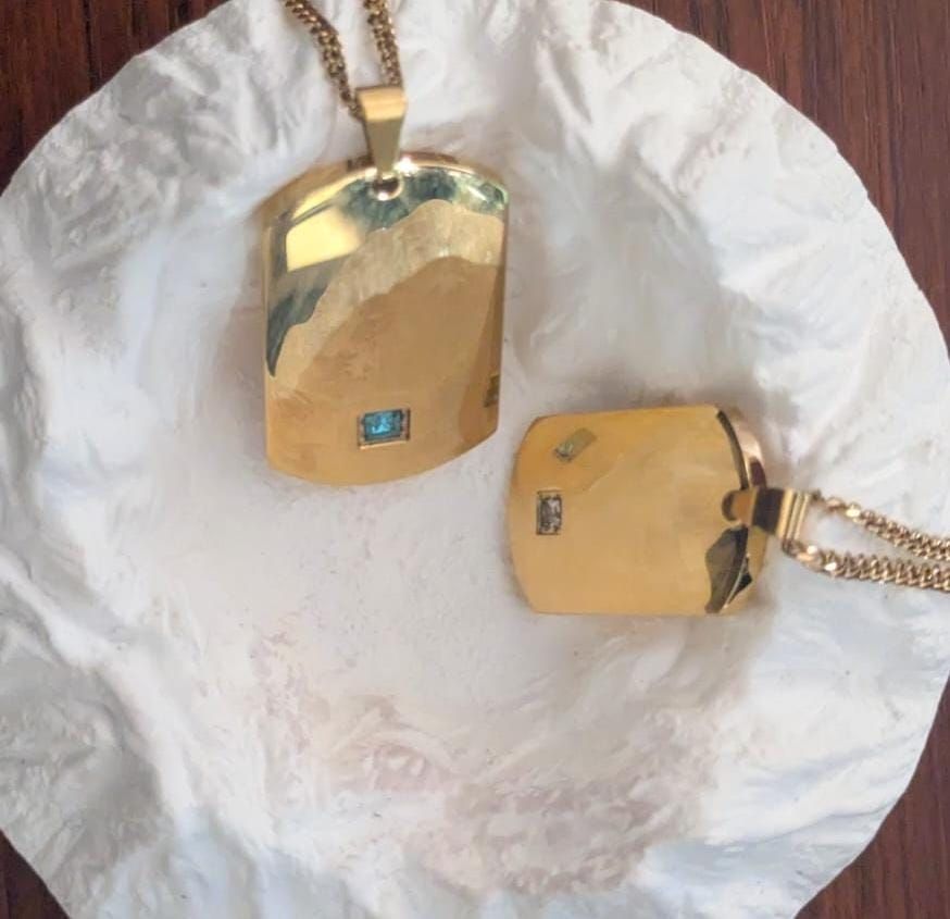 Couple's Gemstone Necklace(Pair)