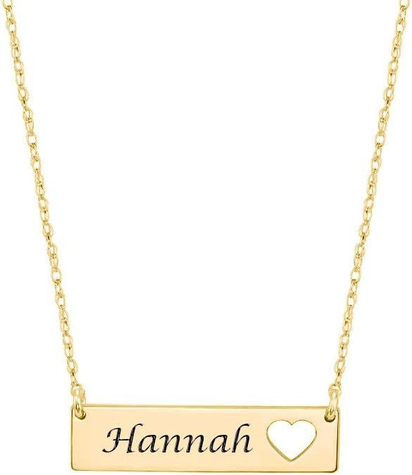 Custom Horizontal Bar Necklace
