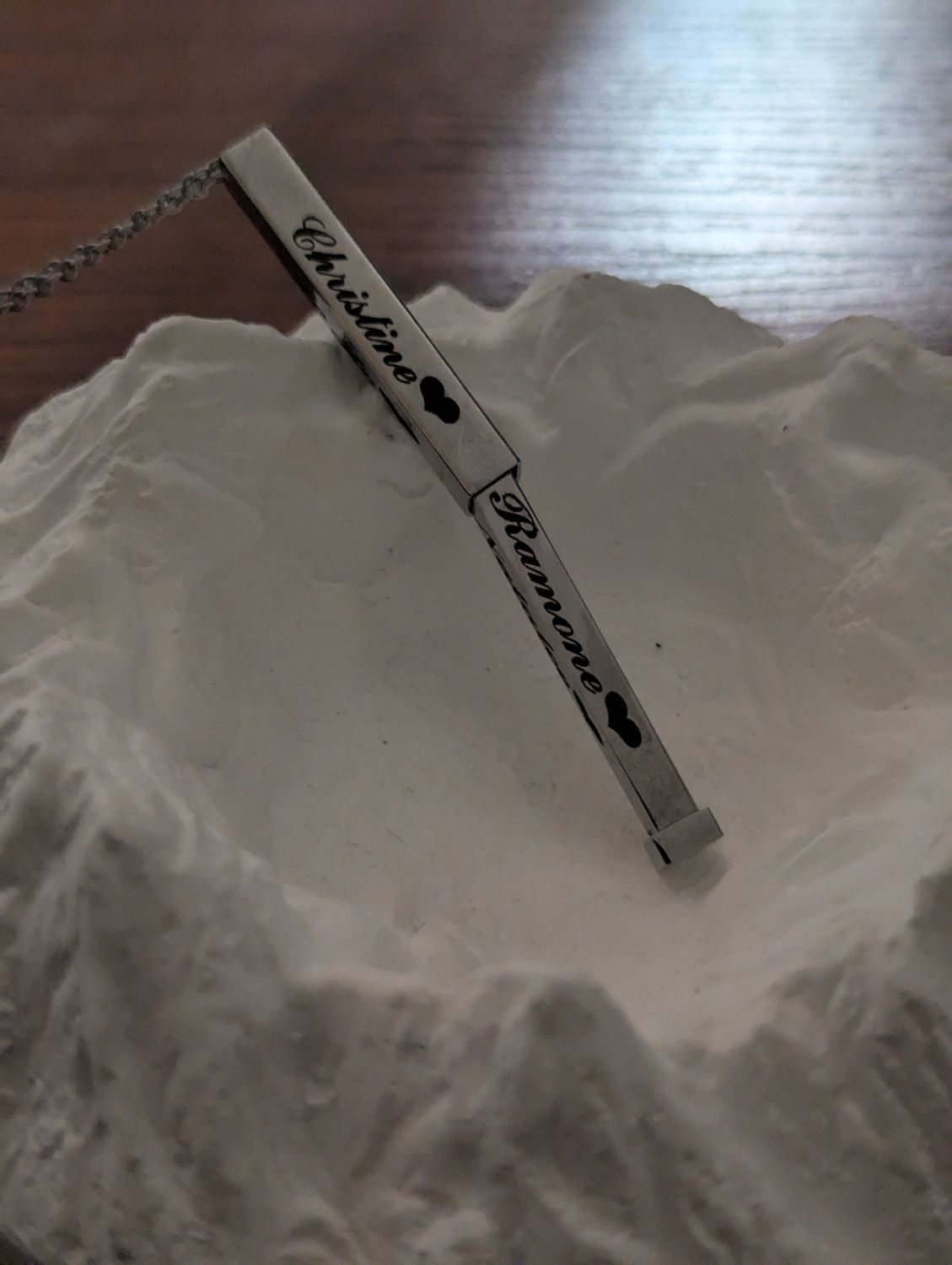 Custom Hidden Message Necklace (8 sides)