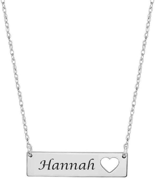 Custom Horizontal Bar Necklace